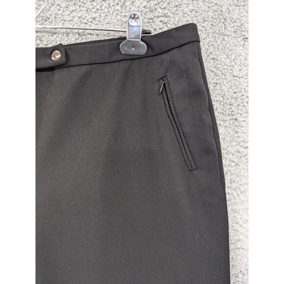Talbots Dress Pants Women 16 Black Stretch USA Made Zip Pockets R16 - Picture 7 of 14